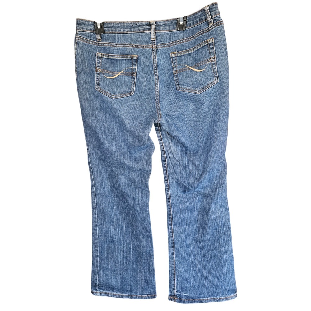 ana A New Approach Womens 14P Medium Wash Bootcut Denim Jeans Petite Blue Pants‎
